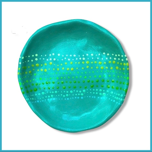 Handmade Other - Green and Blue Accent Dish